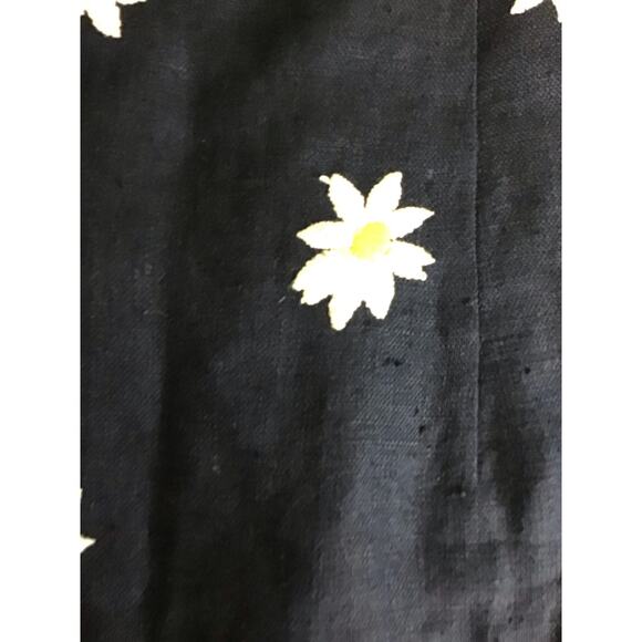 Women Vintage 90’s Sheath Dress Santa Fe Daisy Embroidered Lined Dress Sz10 Blue - Picture 8 of 11